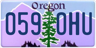 OR license plate 059OHU