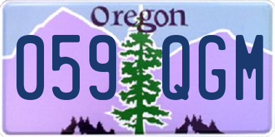 OR license plate 059QGM