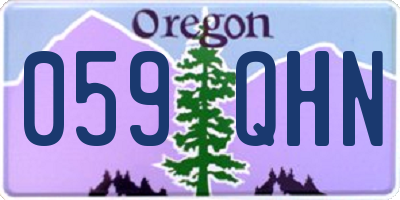 OR license plate 059QHN