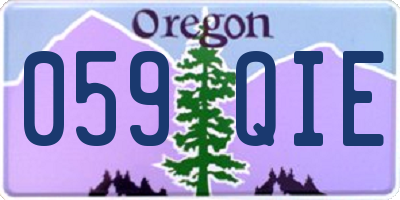 OR license plate 059QIE