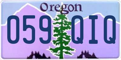 OR license plate 059QIQ