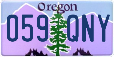 OR license plate 059QNY