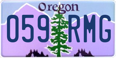 OR license plate 059RMG