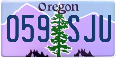 OR license plate 059SJU