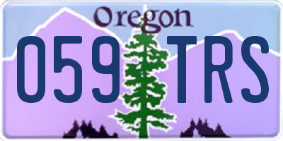 OR license plate 059TRS
