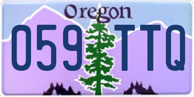 OR license plate 059TTQ