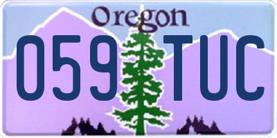 OR license plate 059TUC