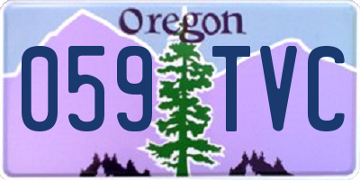 OR license plate 059TVC
