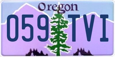 OR license plate 059TVI