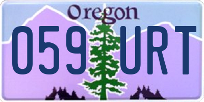 OR license plate 059URT