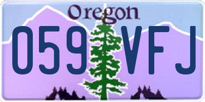 OR license plate 059VFJ