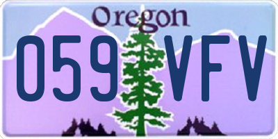 OR license plate 059VFV