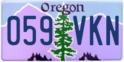 OR license plate 059VKN