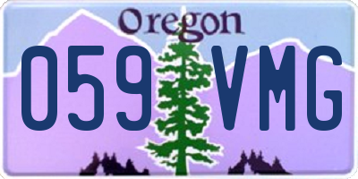 OR license plate 059VMG