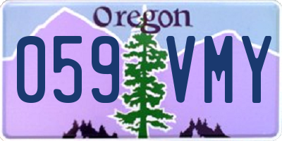 OR license plate 059VMY
