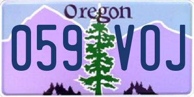 OR license plate 059VOJ