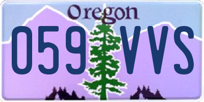 OR license plate 059VVS