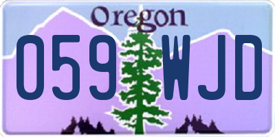 OR license plate 059WJD