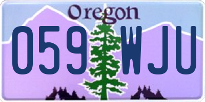 OR license plate 059WJU