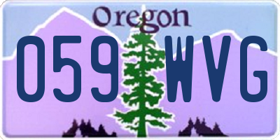 OR license plate 059WVG