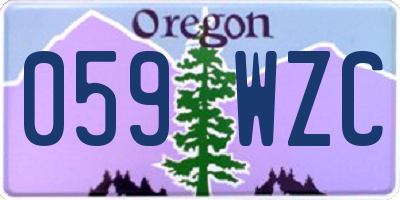 OR license plate 059WZC
