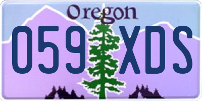 OR license plate 059XDS