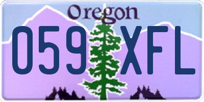 OR license plate 059XFL