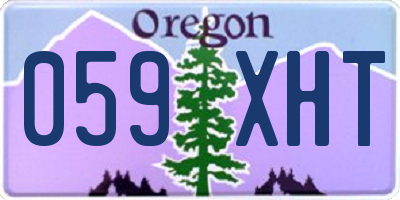 OR license plate 059XHT