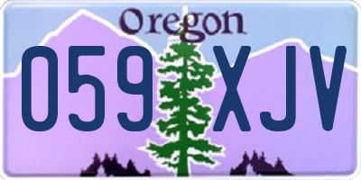 OR license plate 059XJV