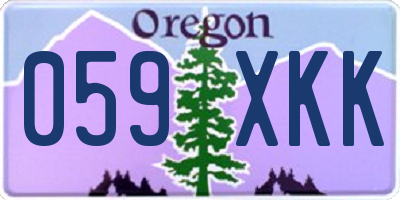 OR license plate 059XKK