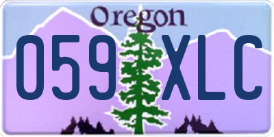OR license plate 059XLC