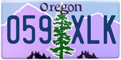 OR license plate 059XLK