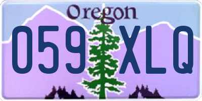 OR license plate 059XLQ