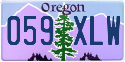 OR license plate 059XLW