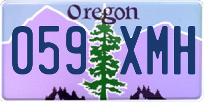 OR license plate 059XMH