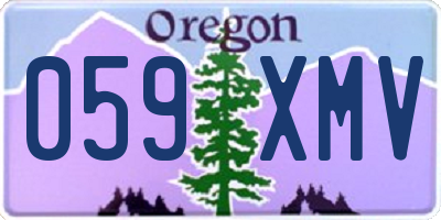 OR license plate 059XMV