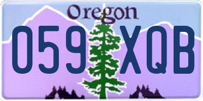 OR license plate 059XQB