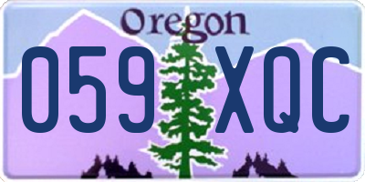 OR license plate 059XQC