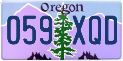 OR license plate 059XQD
