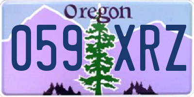 OR license plate 059XRZ