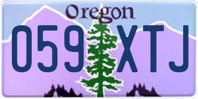 OR license plate 059XTJ