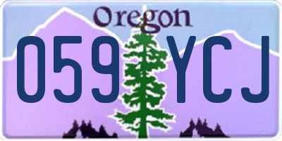 OR license plate 059YCJ
