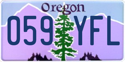 OR license plate 059YFL