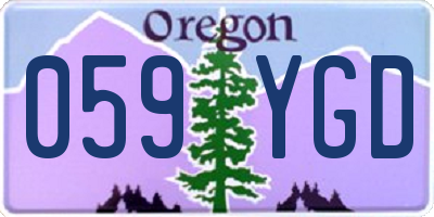 OR license plate 059YGD