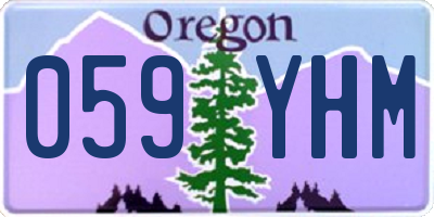 OR license plate 059YHM