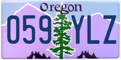 OR license plate 059YLZ