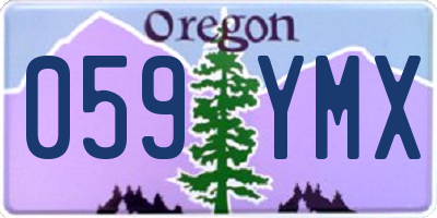 OR license plate 059YMX