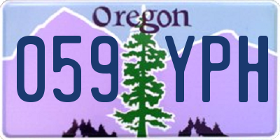 OR license plate 059YPH