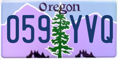 OR license plate 059YVQ