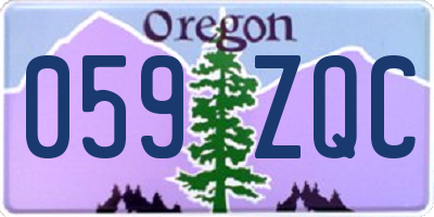 OR license plate 059ZQC
